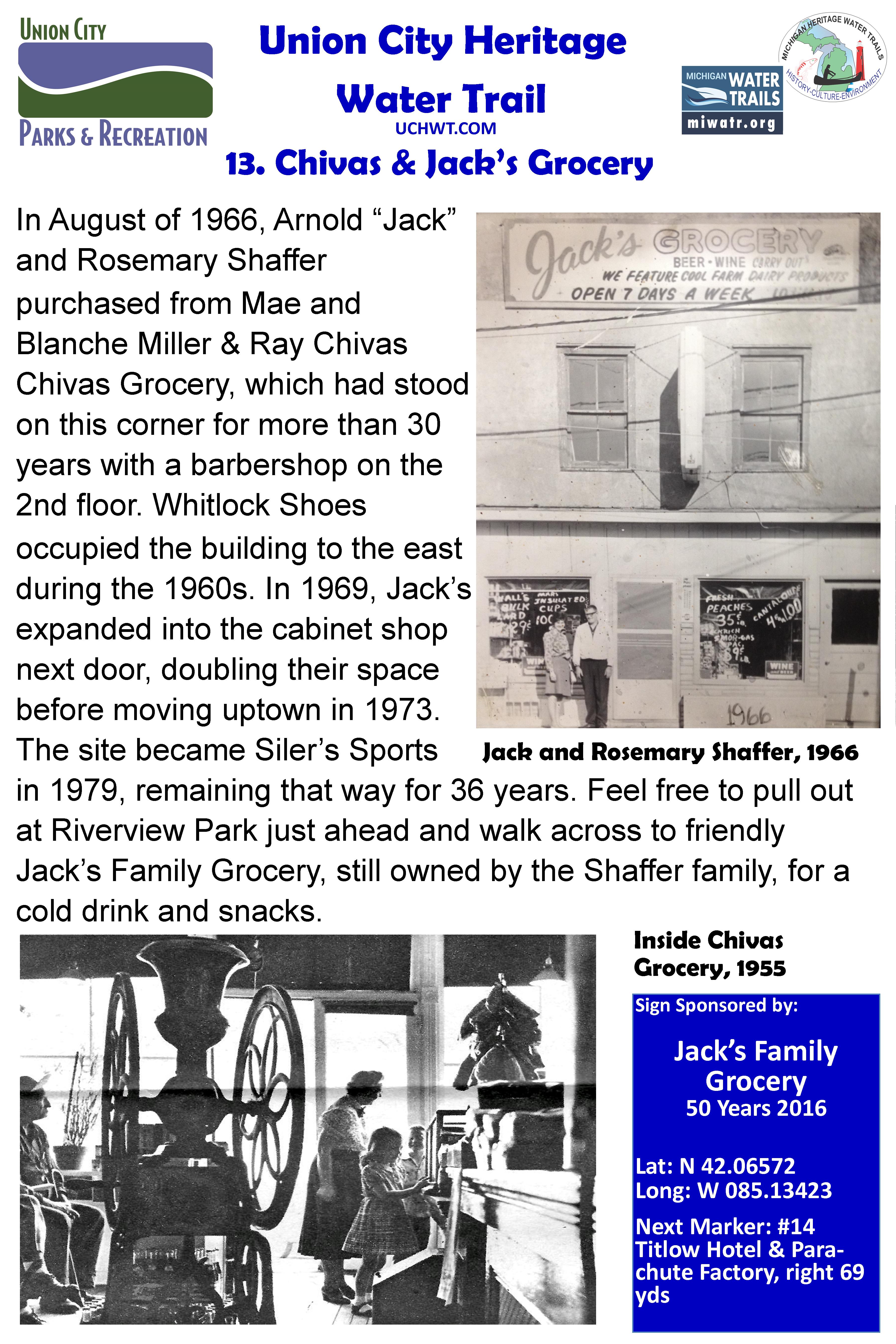 13 Chivas and Jack’s Grocery Union City Heritage Water Trail