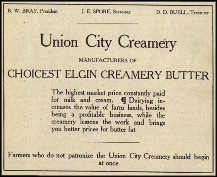 Creamery Advertisement