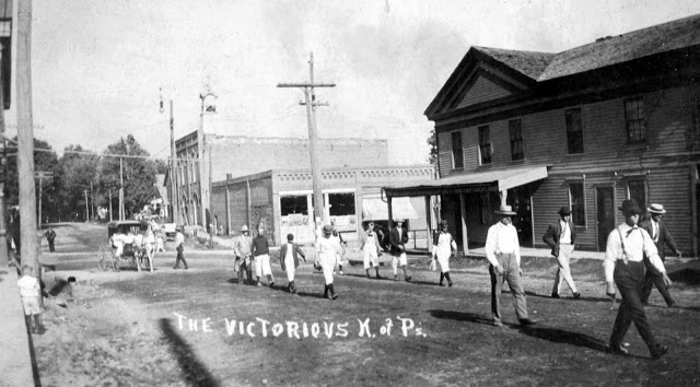 K of P in front of Titlow house