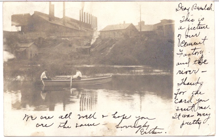 Rear of Cement Factory c. 1906 - 1a